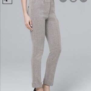 WHBM effortless girlfriend herringbone pants 10